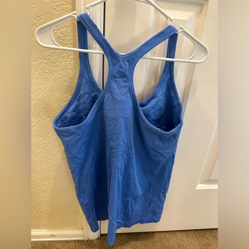 lululemon blue Ebb to street tank top size 12